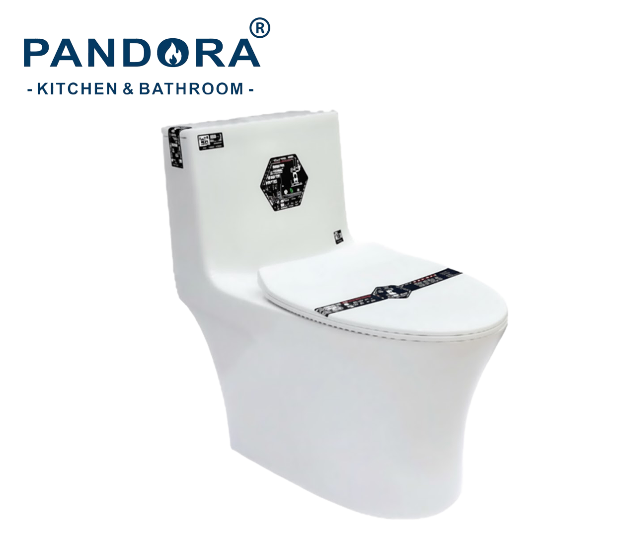 Bồn cầu 1 khối cao cấp PANDORA PA 8607