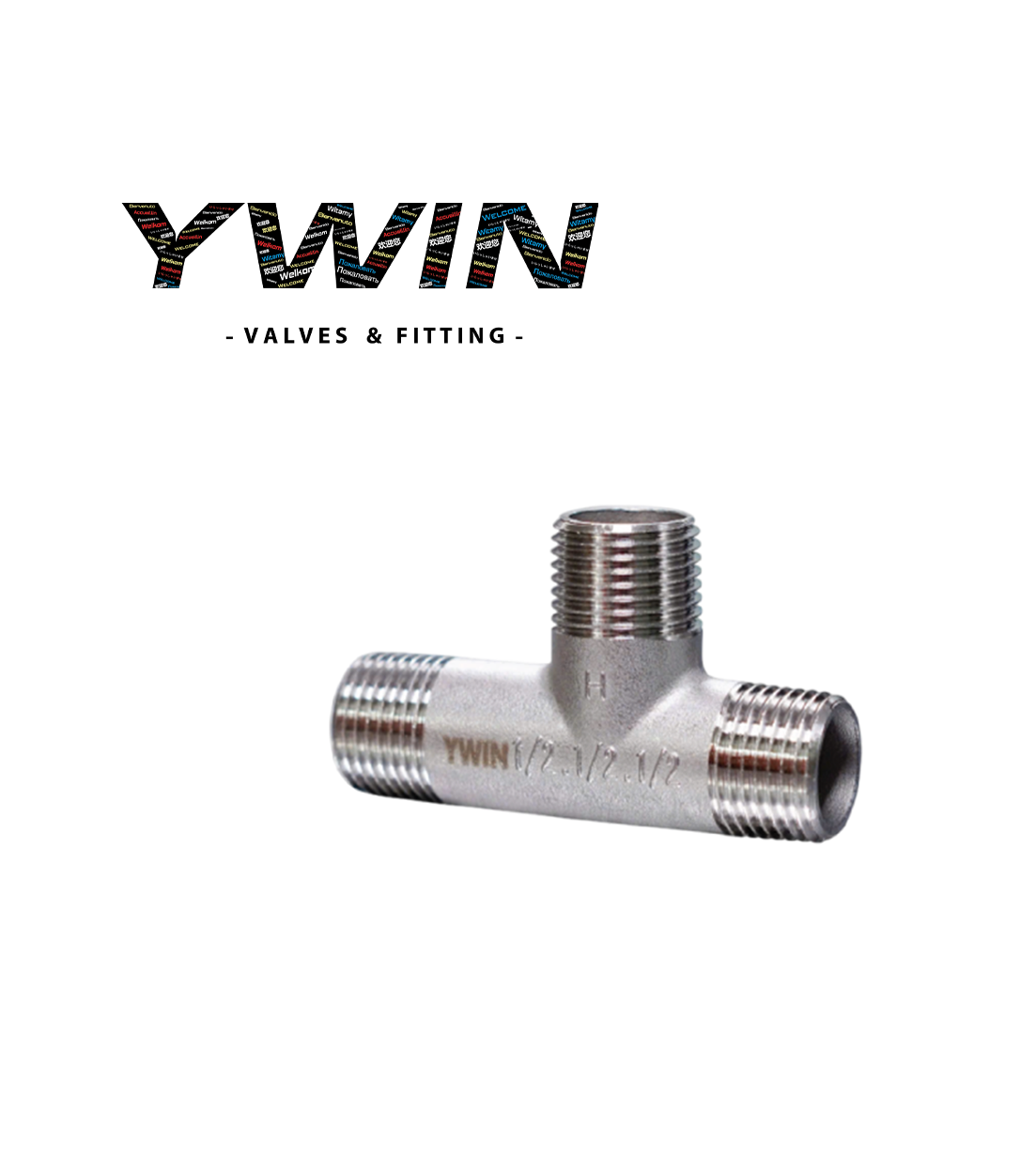 TÊ REN NGOÀI - PHỤ KIỆN INOX YW- 501/ SS201 - SS304